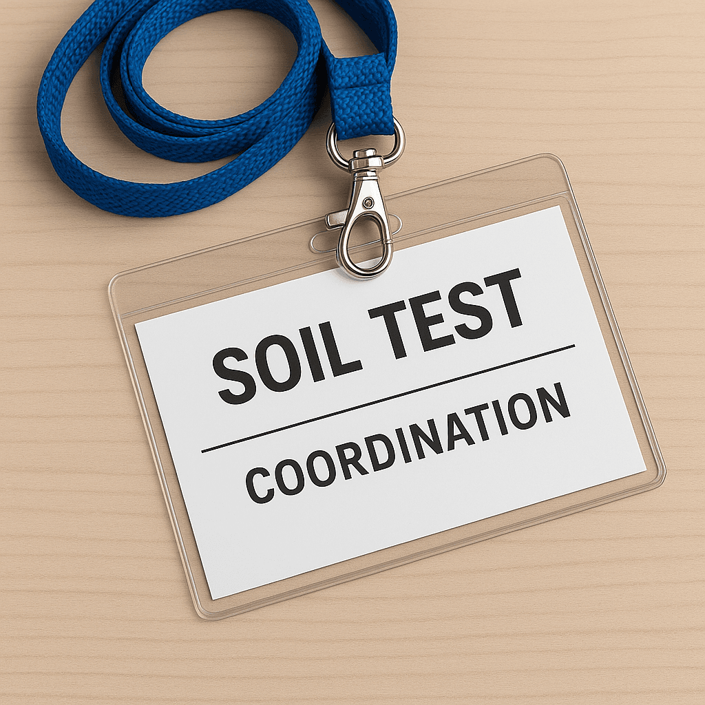 Soil Testing Coordination