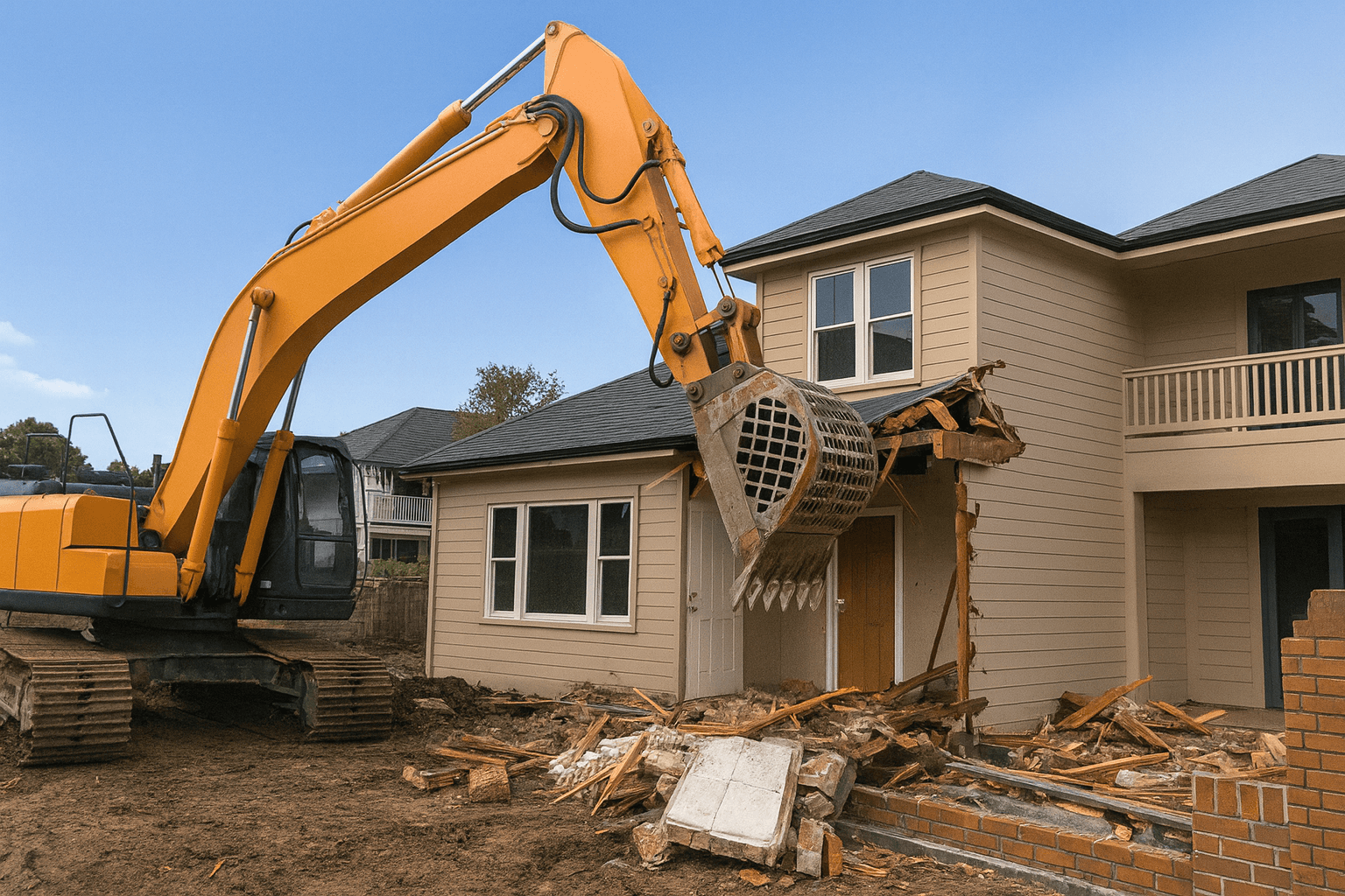 Partial Demolition Rear and Front